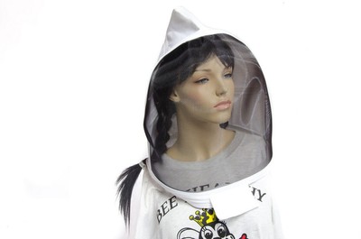 White Replacement Standard / Original Hood with Zip for Beesuit